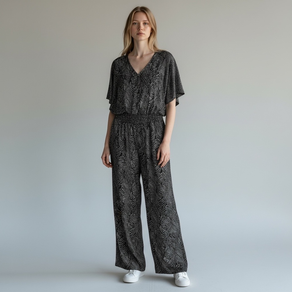 She+Sky Green And White Jumpsuit Size XL